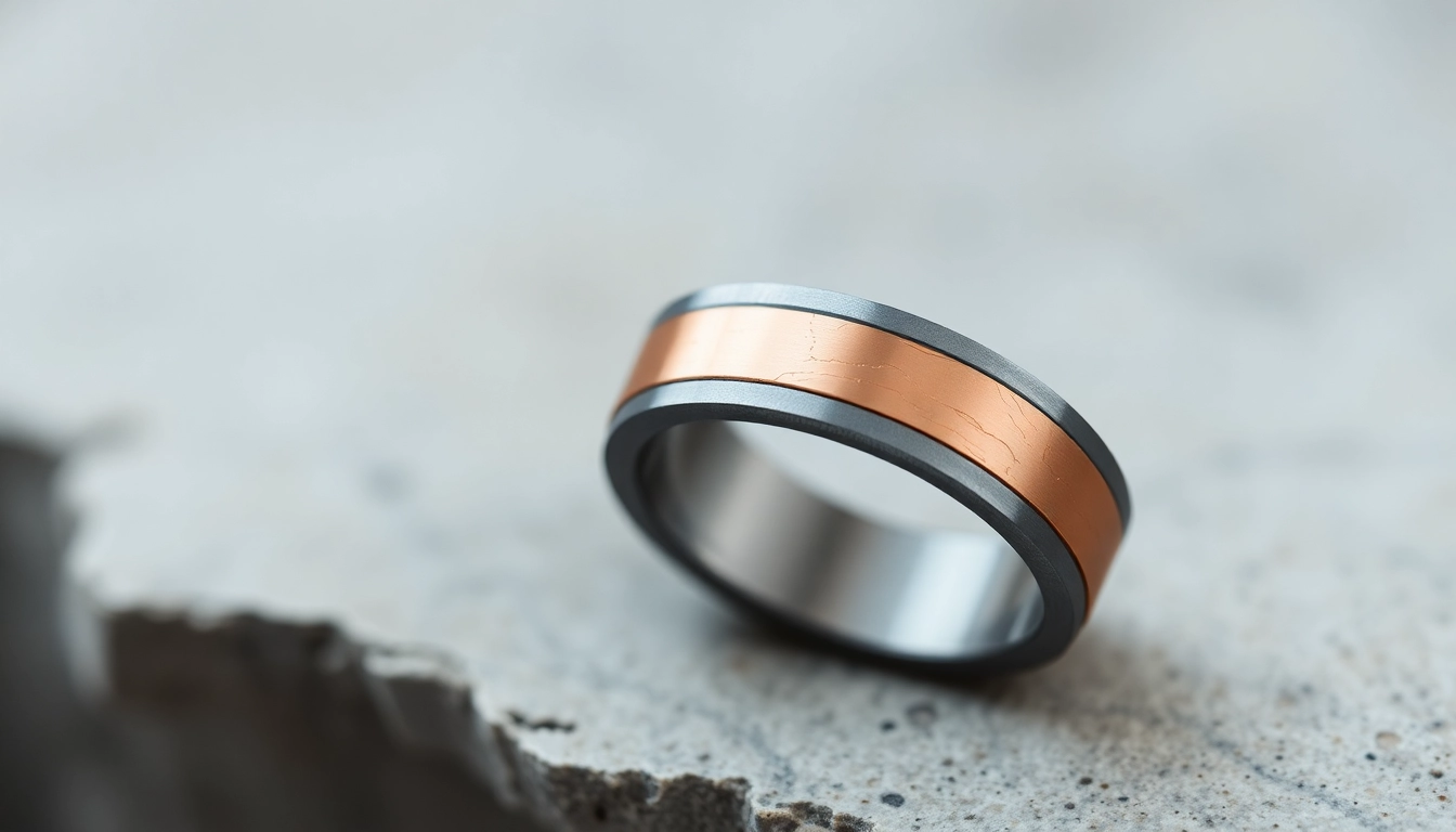 Visit https://ax88c.com/ for stylish titanium wedding rings with copper inlays, showcasing modern jewelry craftsmanship and durability.