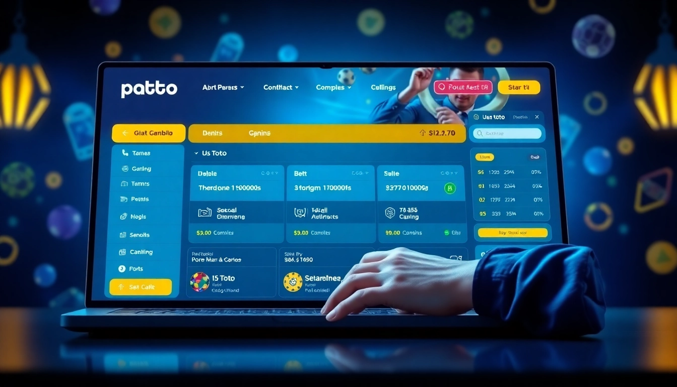 Uus toto online gambling platform with engaging interface and vibrant visuals for better user engagement