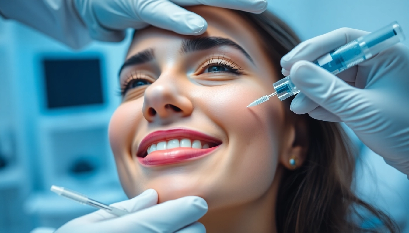Professionelle Botox Behandlung bei einer Patientin im schicken Zürcher Behandlungsraum für natürliche Ergebnisse.