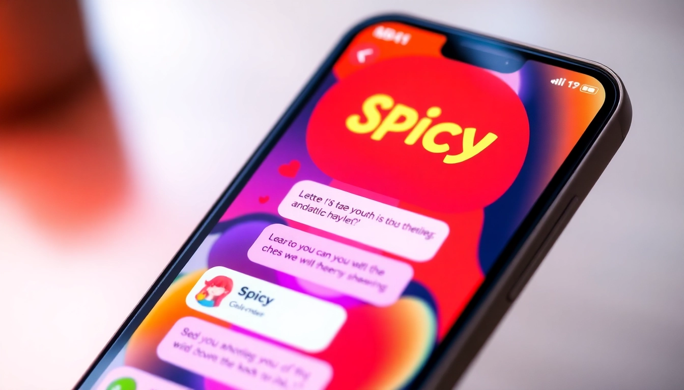 Engaging Spicy AI Chat with vibrant visuals capturing a fun, personalized conversation scene for accessibility and clarity.