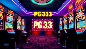 PG333 online casino platform showcasing exciting slot games with vibrant graphics and user engagement features.