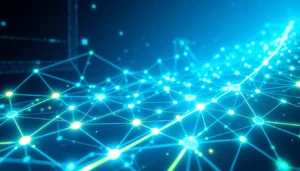 Blockchain technology connecting digital assets in a secure and transparent network for