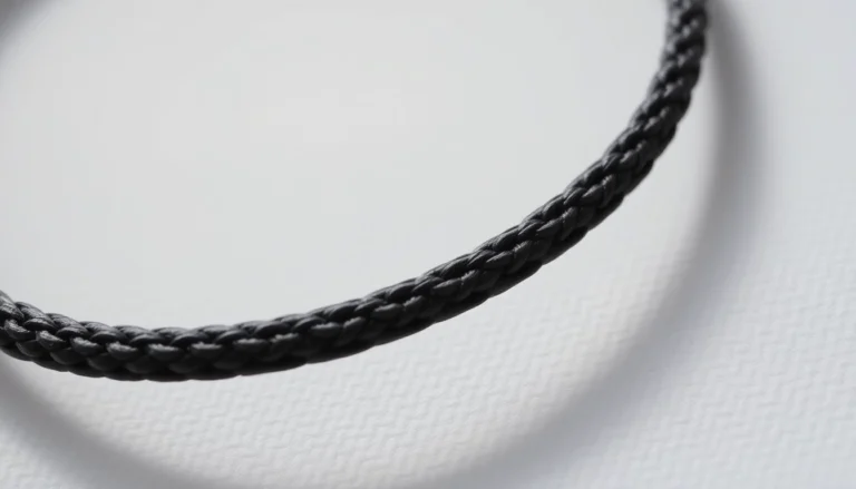 Stylish Silver Bracelet on a Cord: Elevate Your Jewelry Collection with Timeless Elegance