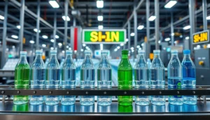 High-quality plastic sise being filled on advanced manufacturing line, emphasizing durability