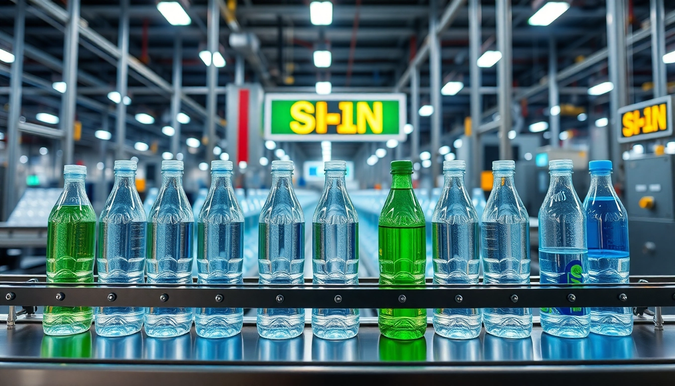 High-quality plastic sise being filled on advanced manufacturing line, emphasizing durability